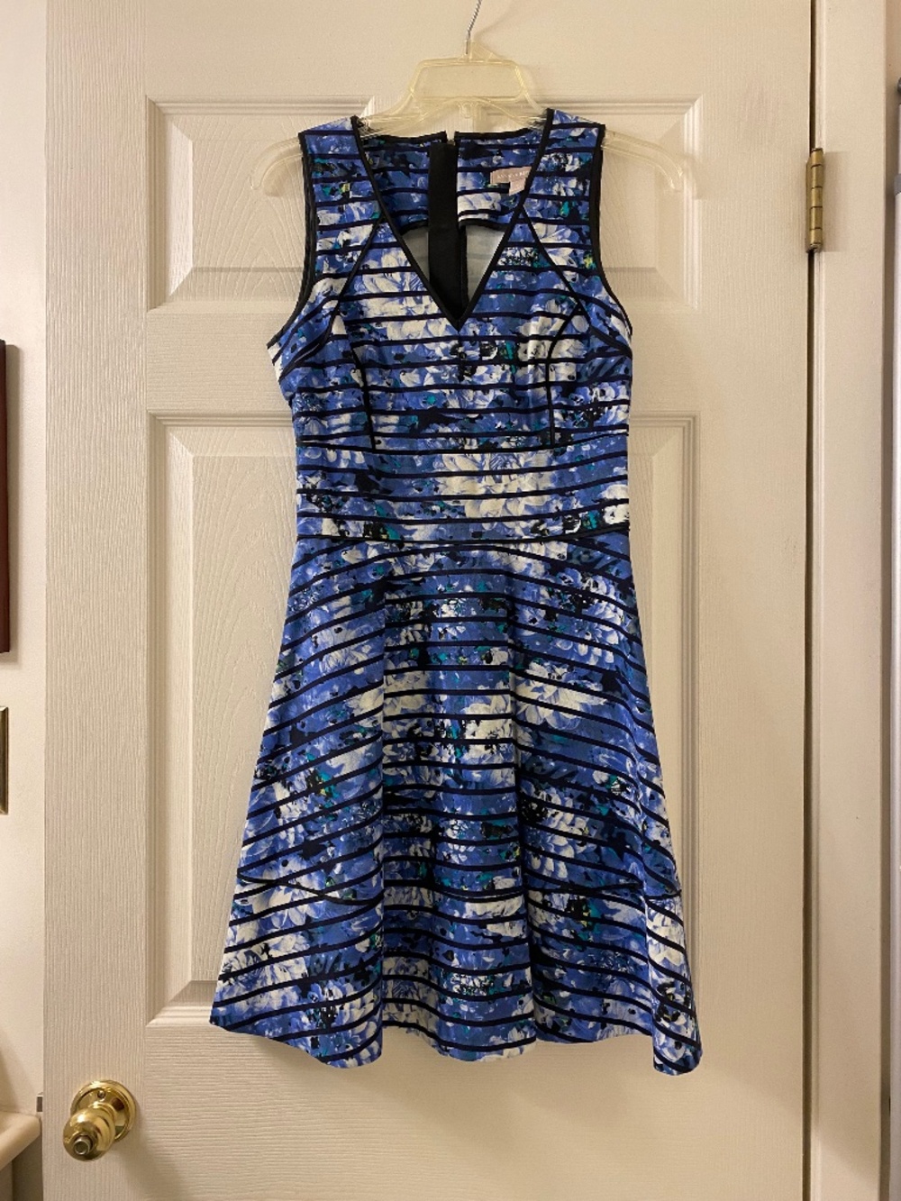 V neck Floral Dress